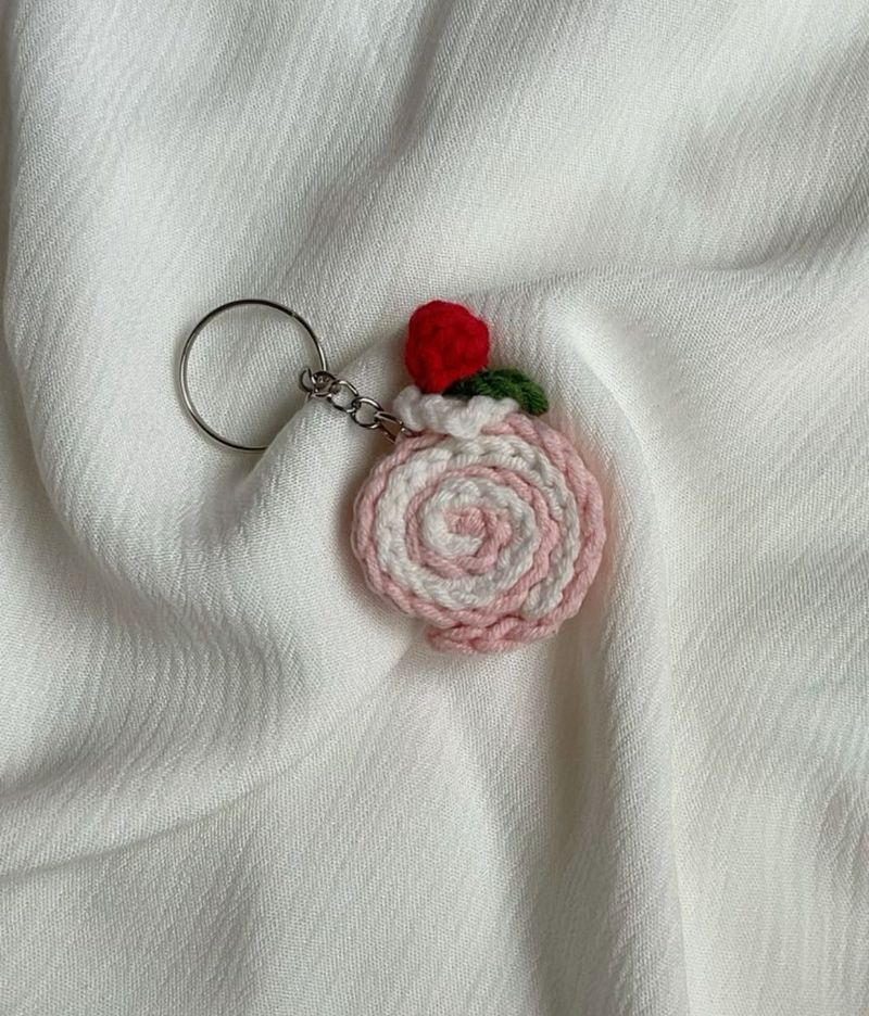 Cute Cake Keychain