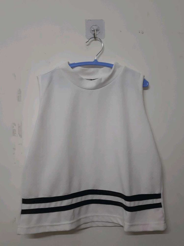 White Sleeveless Top