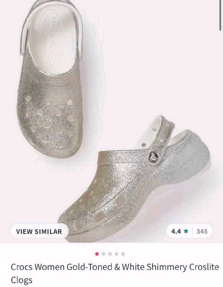 Gold Toned Crocs