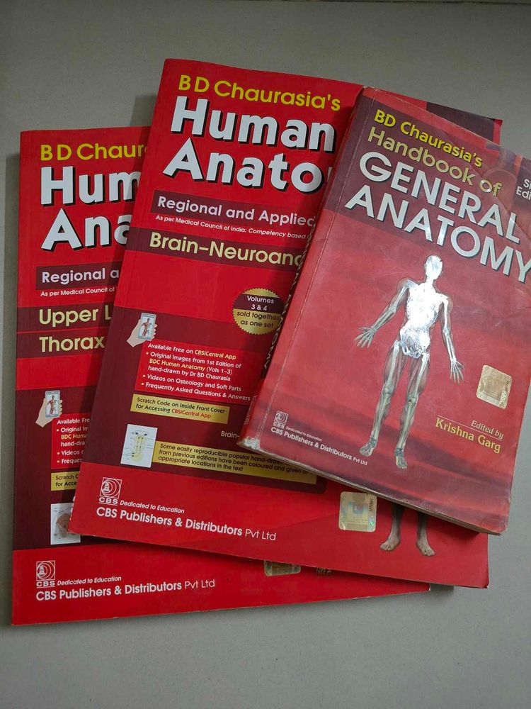BD Chaurasia Anatomy Book Set