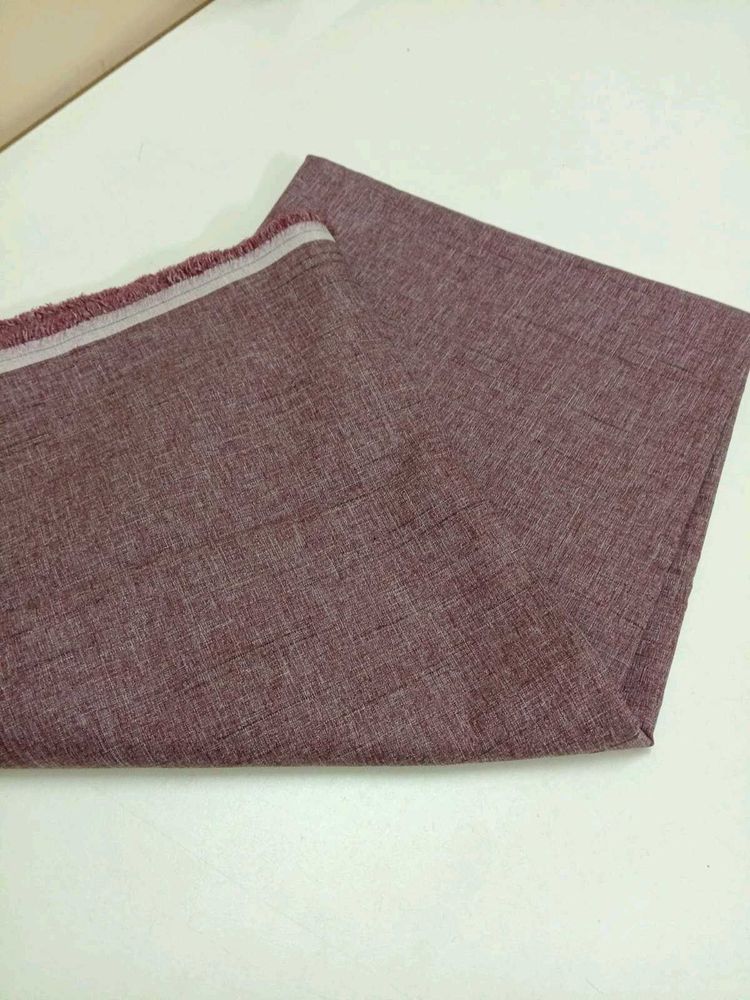 Elegant Maroon Melange Shirt Fabric | Premium Blen