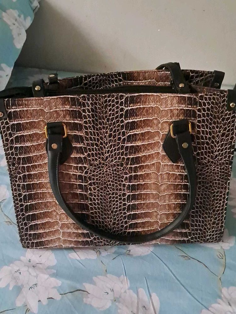 Animal Print Stylish Handbag