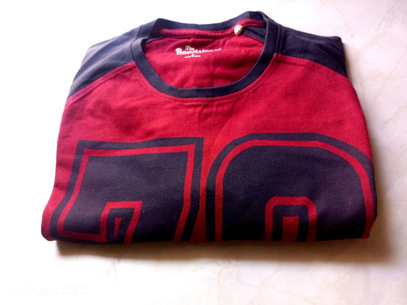 Roadster No 78 Maroon Colour T-shirt