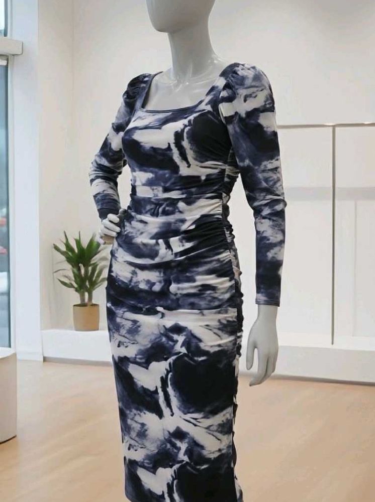 Stylish Tie-Dye Bodycon Dress
