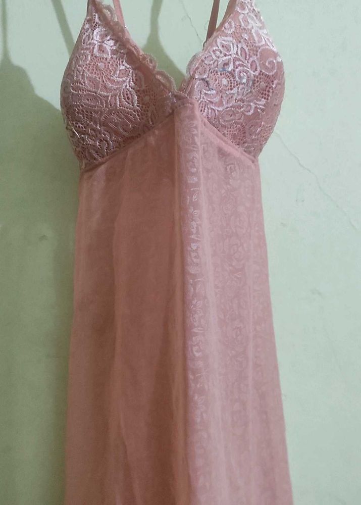 Soft Blush Lace Nightdress ✨