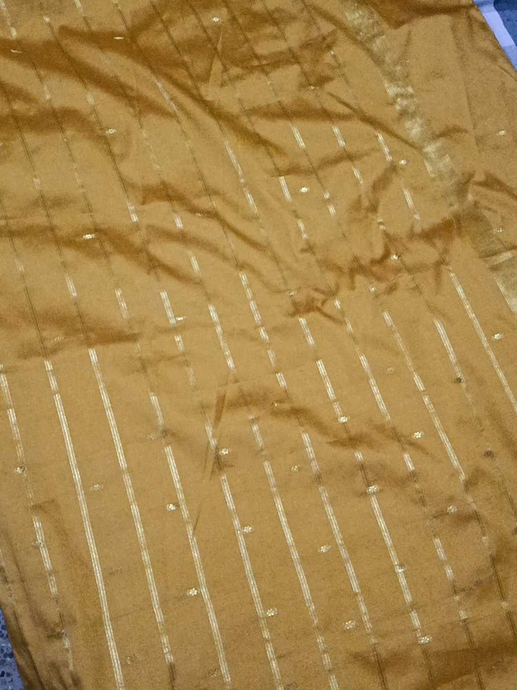 Gold Striped Fabric