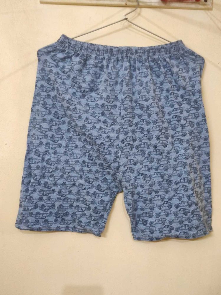 Cute Car Print Blue Shorts😍💙