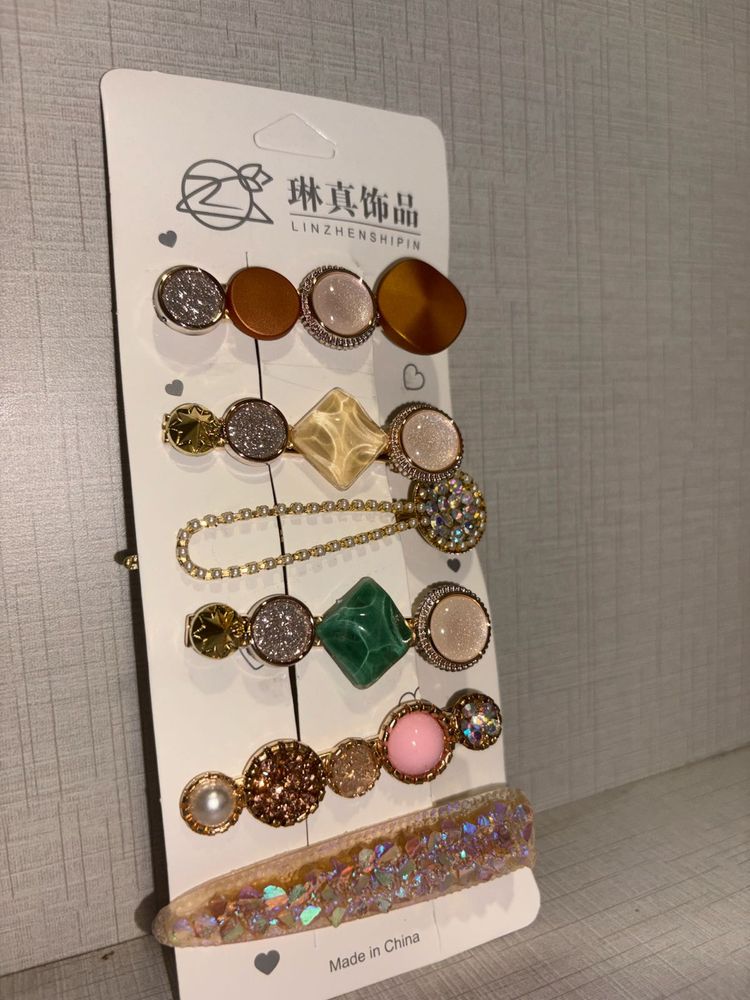 Korean Style Pearl Barrettes Womens HeaddressJewel