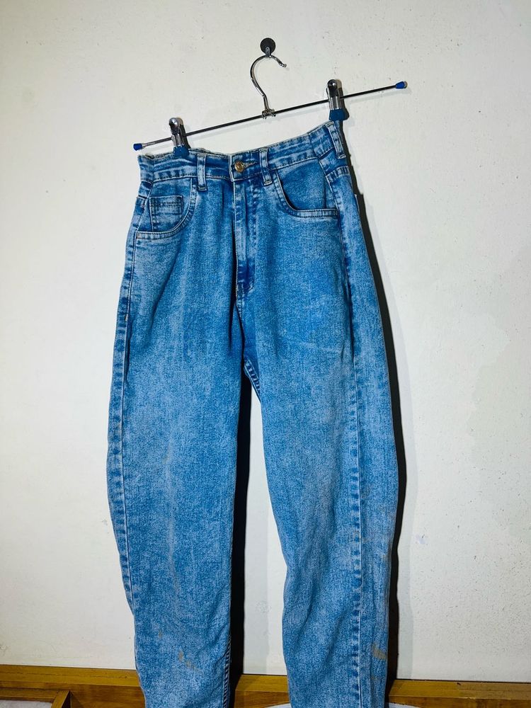 Vintage Baggy Jeans For Girls Size 26-28