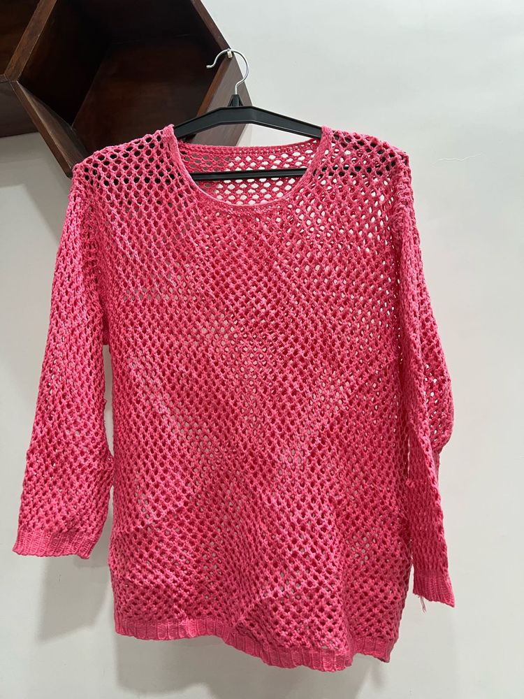 Pink Knit Top