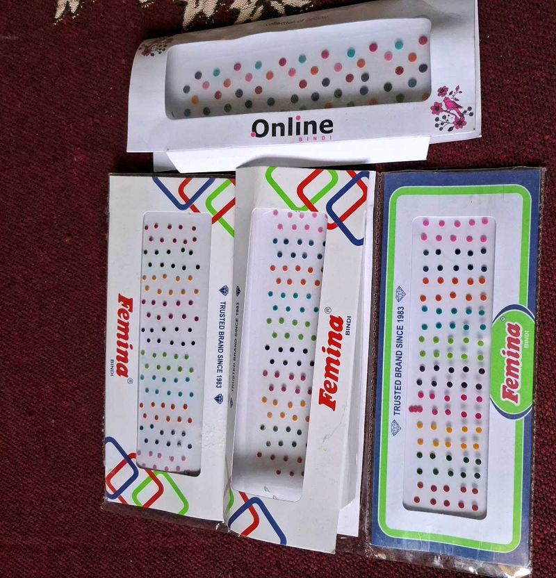 Round Various Colour Bindi