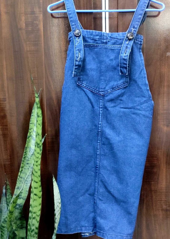 Trendy Stylish Blue Denim Dungree