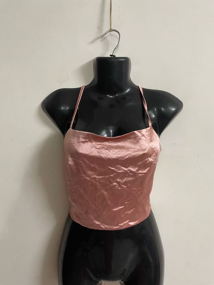 Shein Pink Back Tie Photo