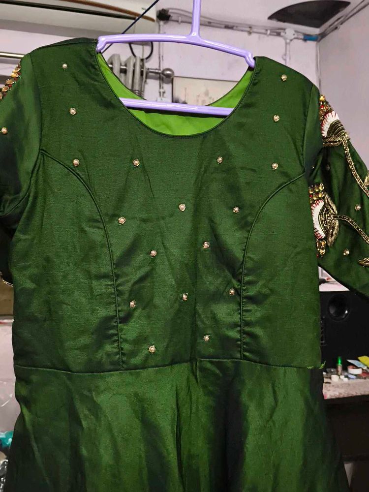 Elegant Green Saree