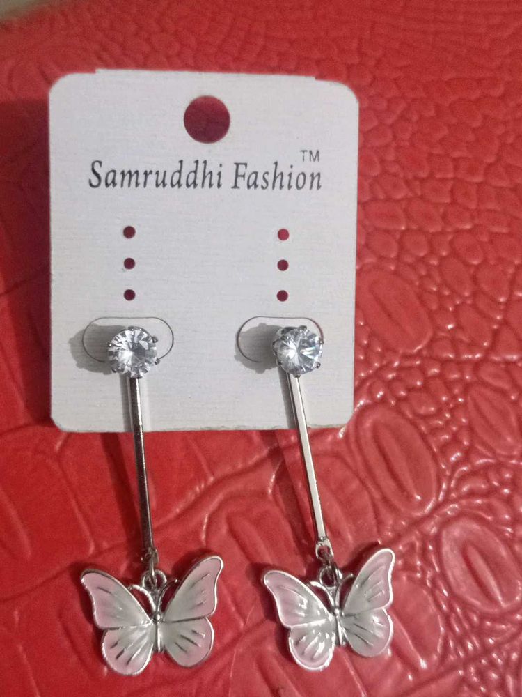 korean style Butterfly Drop Earrings