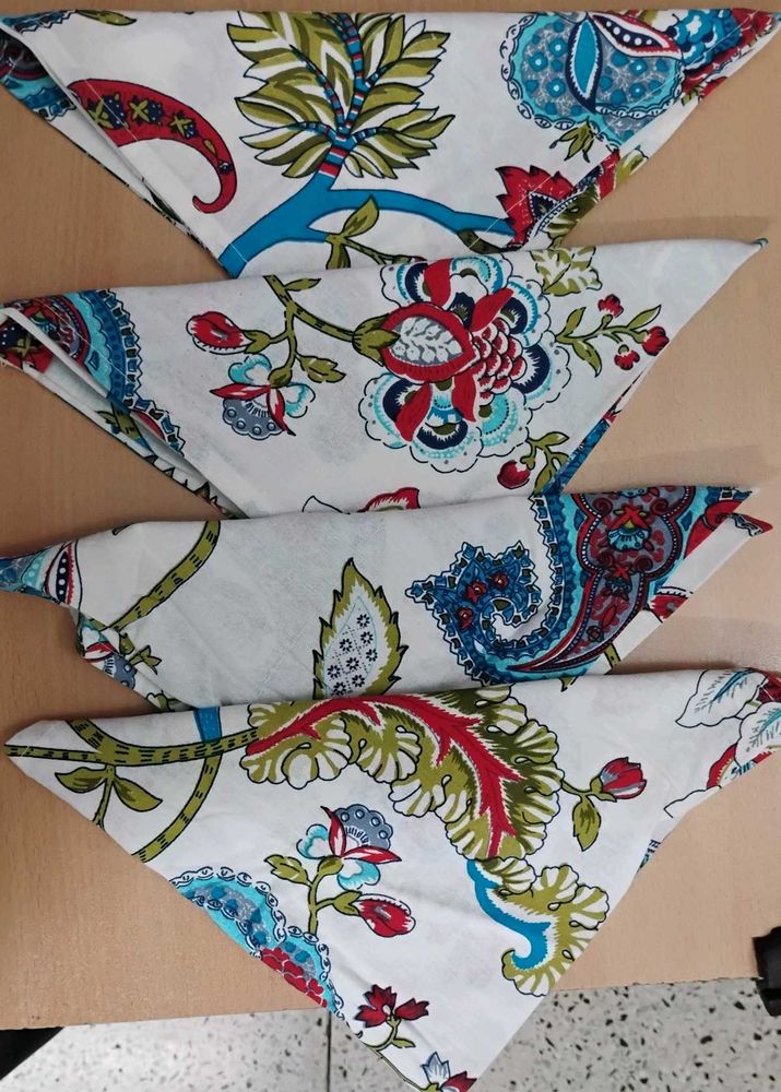 Printed Table Napkins - Set Of 4