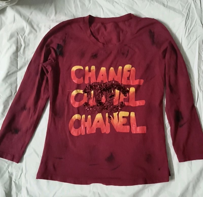 Full Sleeves Women Tshirt