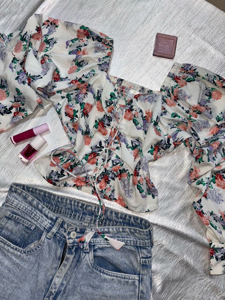 New Floral Print Top