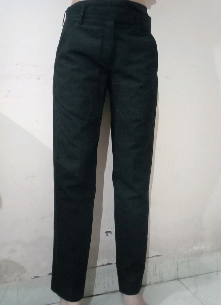 Black Low Waist Trousers For Women