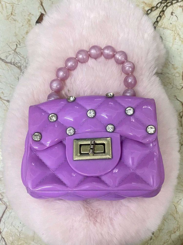 Cute Purple Mini Handbag, Purse 👛, Sling bag