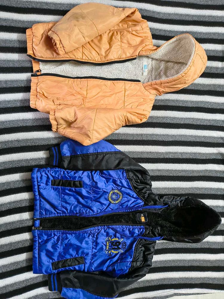 Set of 2 Hooded Winter Jackets 3-5 Years old