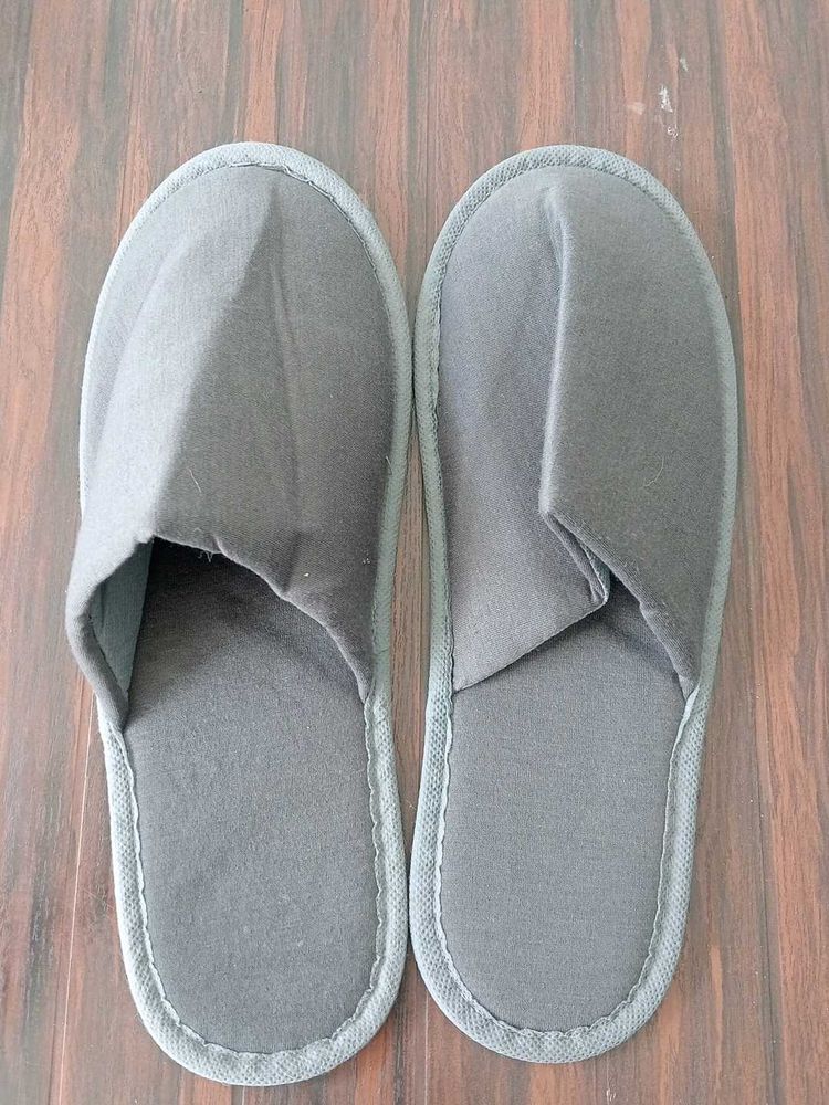 Comfortable Gray Hotel Slippers