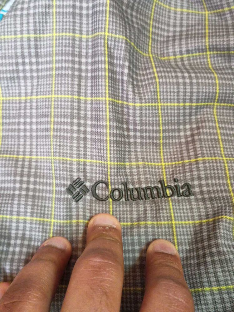 Columbia Plaid Windbreaker Jacket