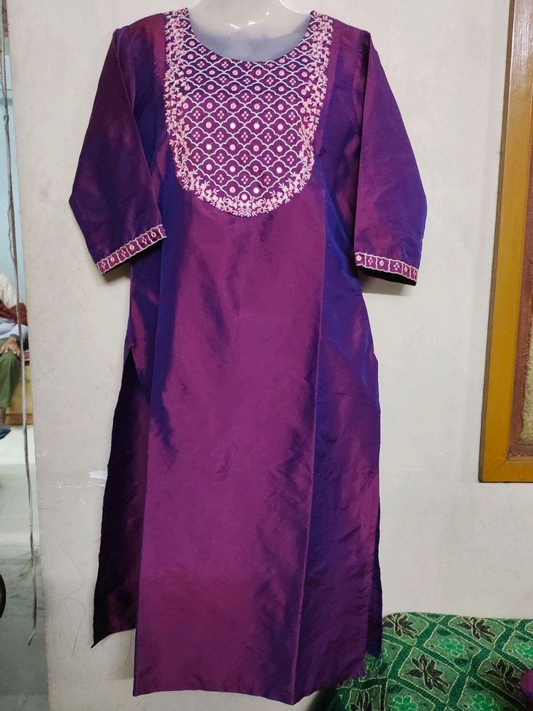 Brand New Double Shade Deep💜Color Kurta Set