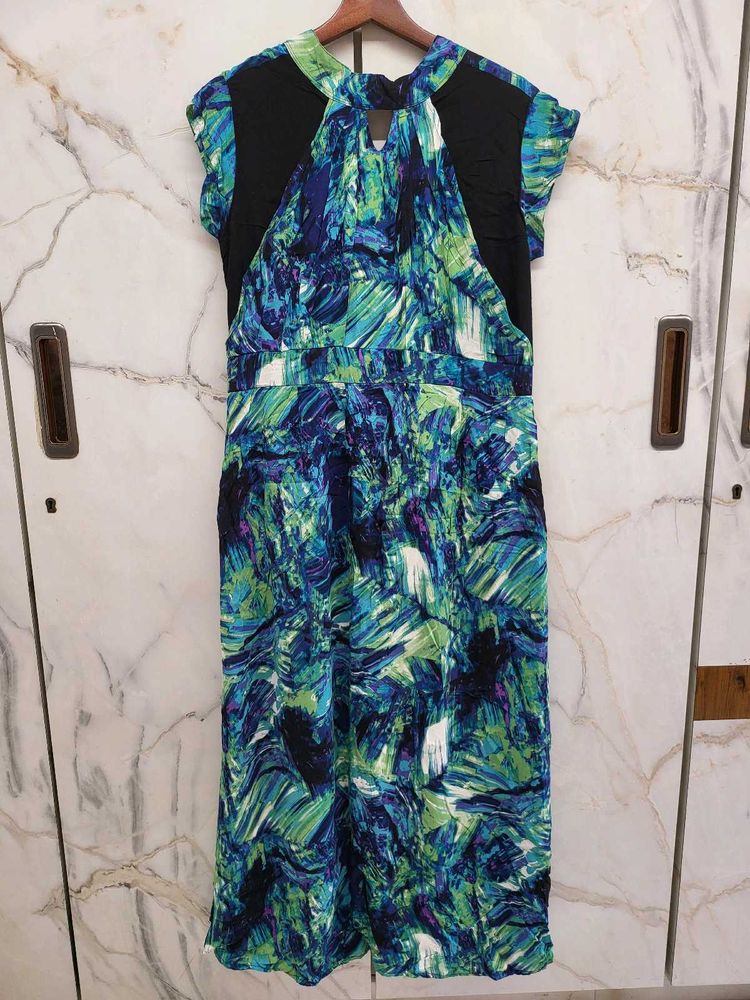 Abstract Print Dress