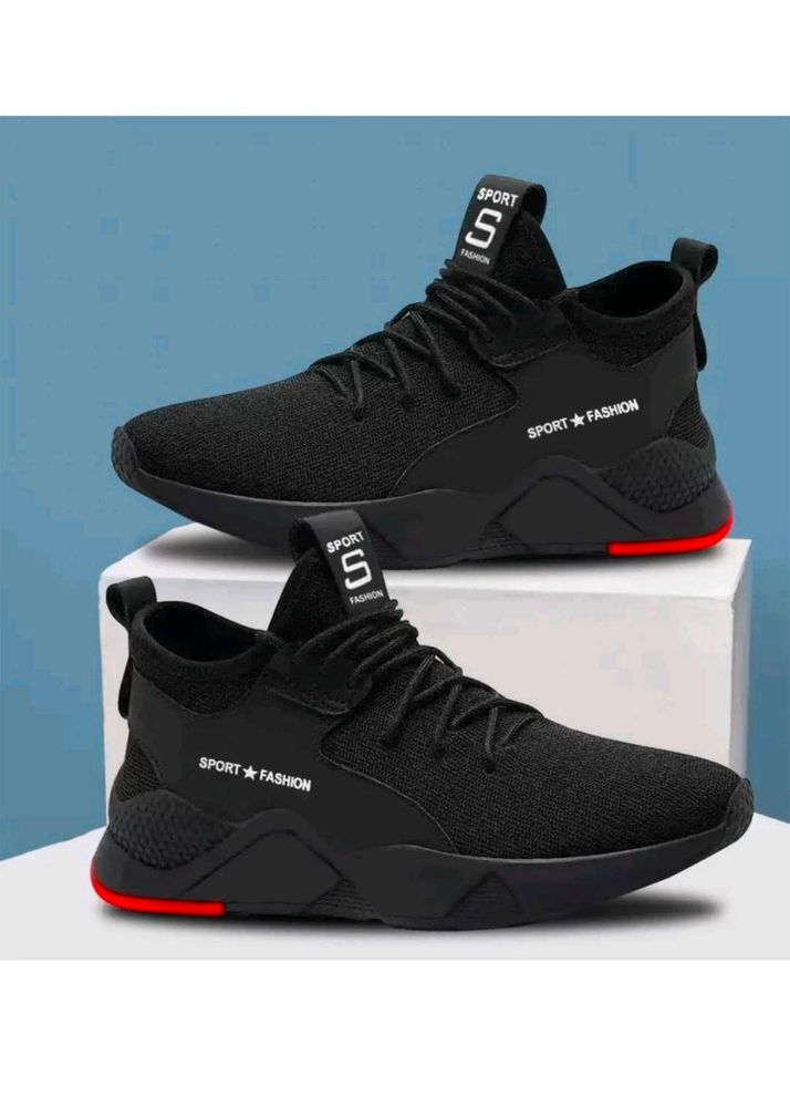 Stylish Black Sport Fashion Sneakers
