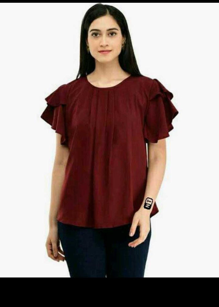New Reyon Maroon Tshirt Tunics