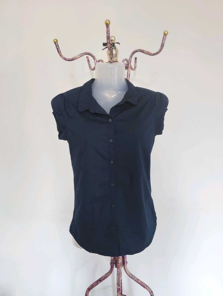 Navy Blue Button Down Shirt