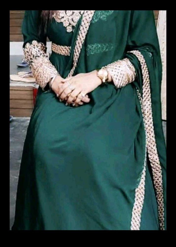 Party Green Ethnic Gown