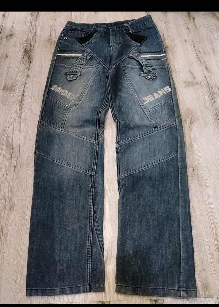 Vintage Graphic Denim Jeans