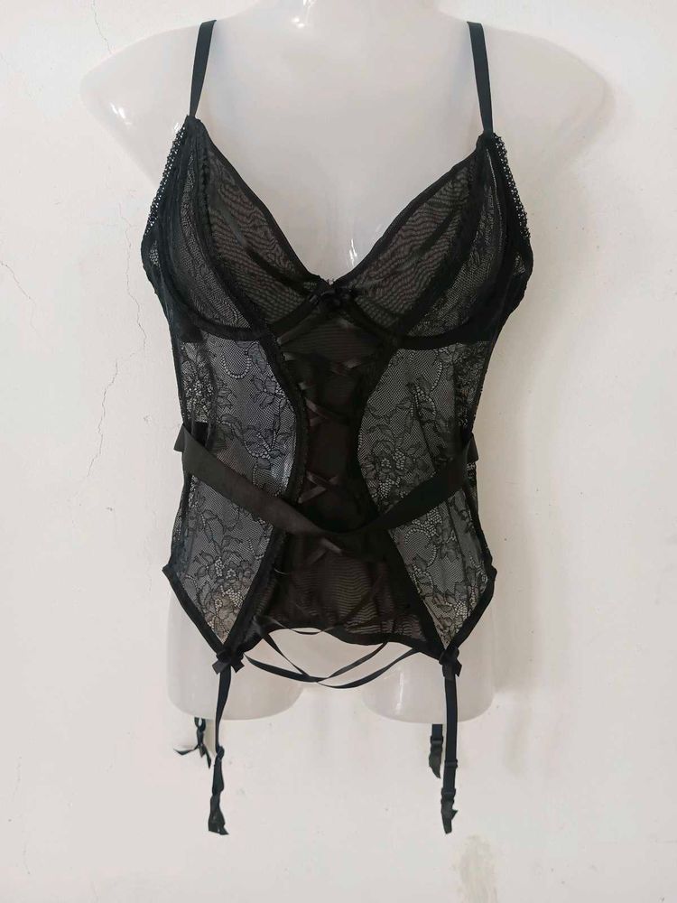black gothic corset