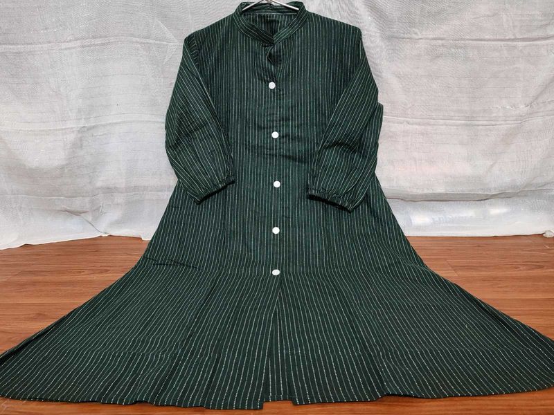 Striped Button-Down Dress
