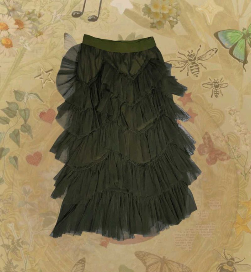 Tulle Ruffle Skirt