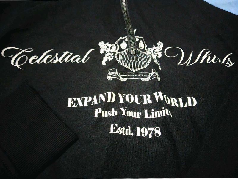 Black Celestial Whirls Sweatshirt