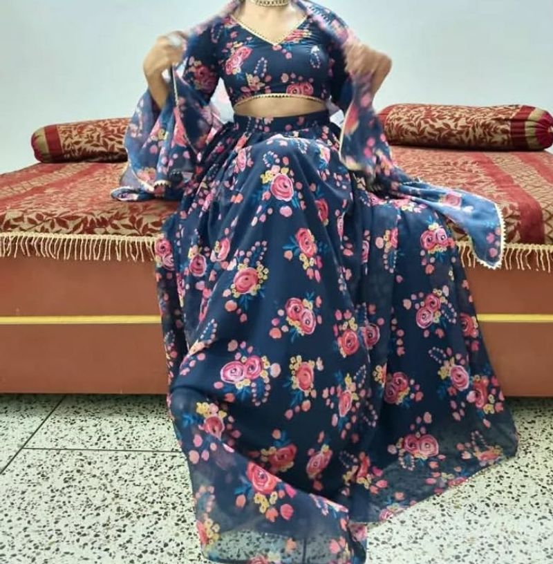 FLORAL LEHENGA SET