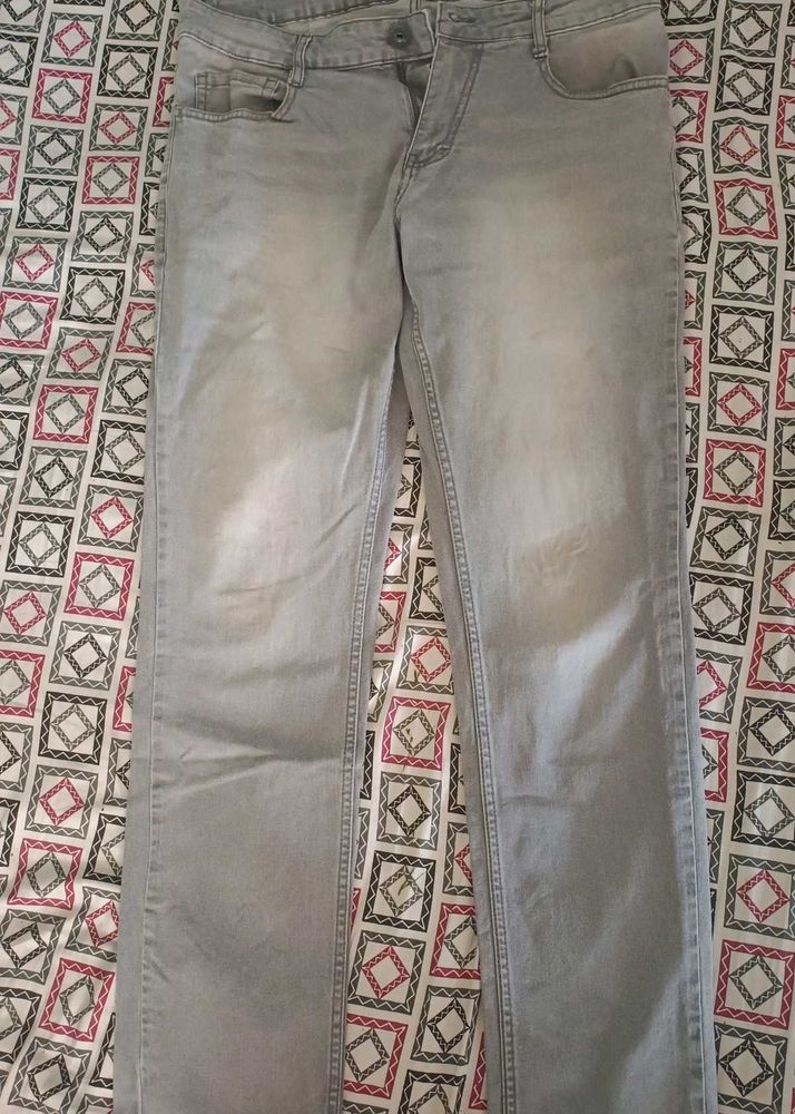 Gray Denim Jeans