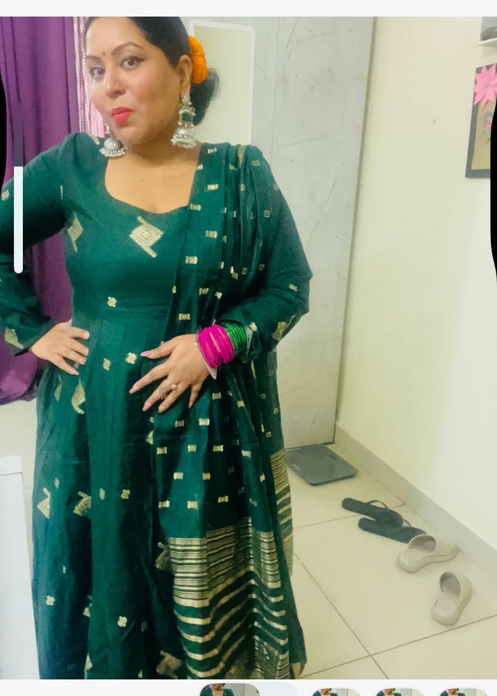 Emerald Green Anarkali Suit