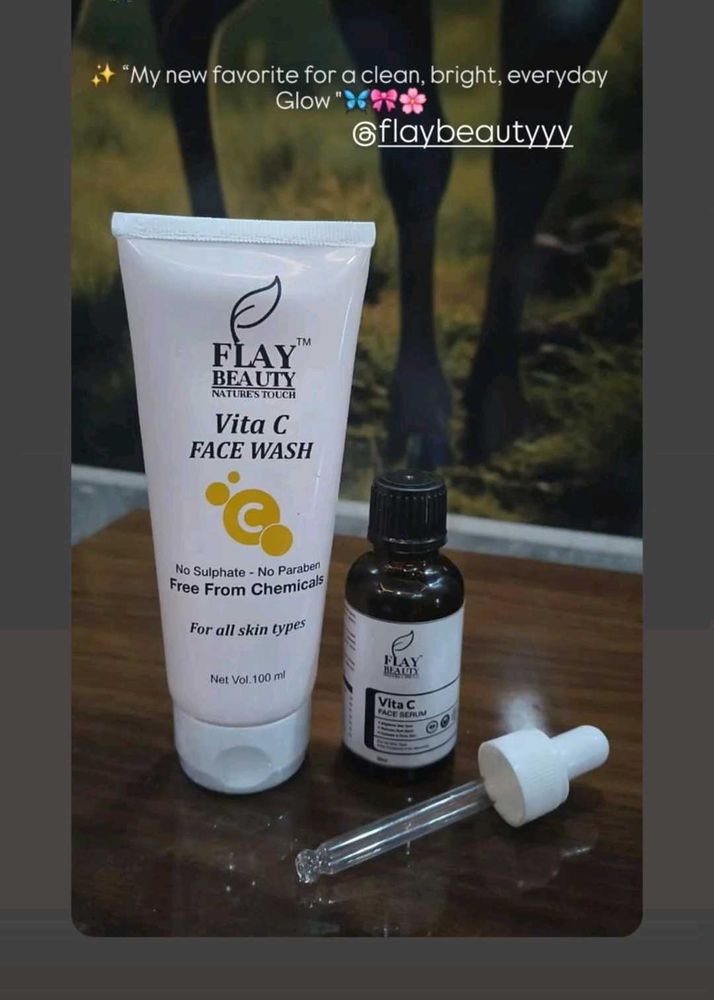 Flay Beauty Vita C Face Wash &amp; Serum