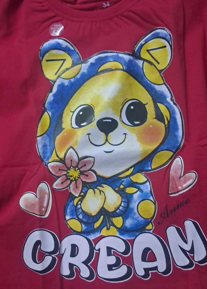 HOT PINK T-SHIRT FOR GIRLS.