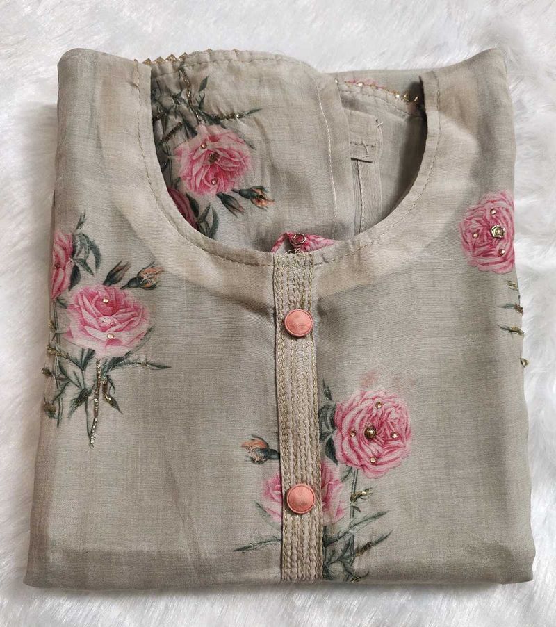 Rose Print Kurta