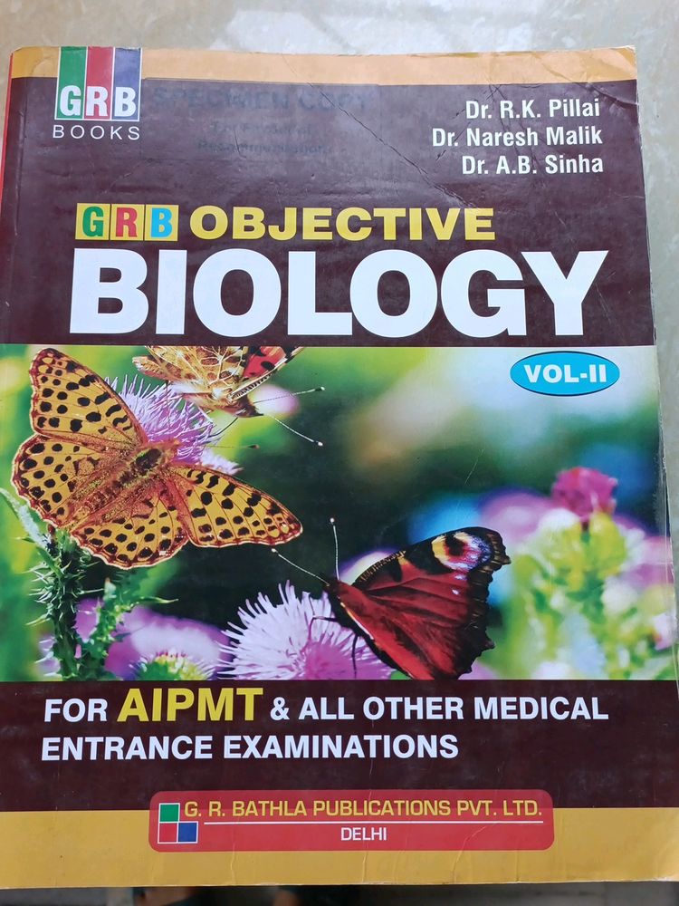 Biology Class 12th Neet Entrance  Objective Book