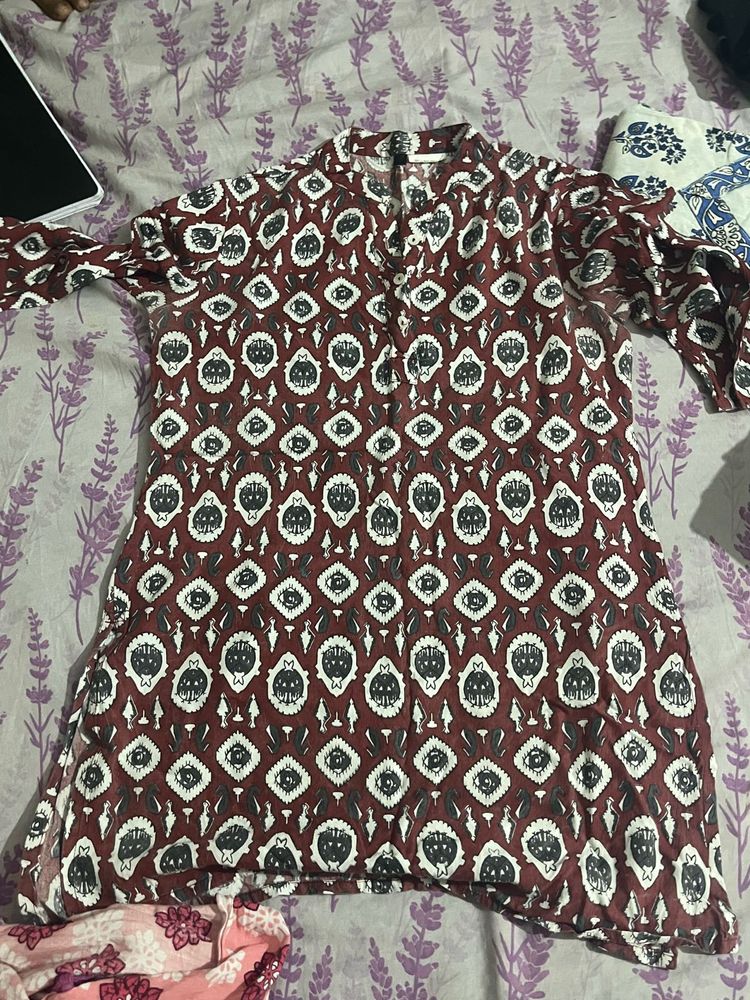 Patterned Tunic Top