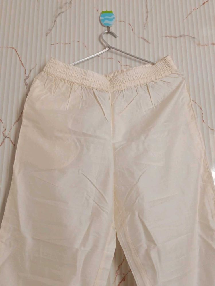 New White Wide Leg Pants