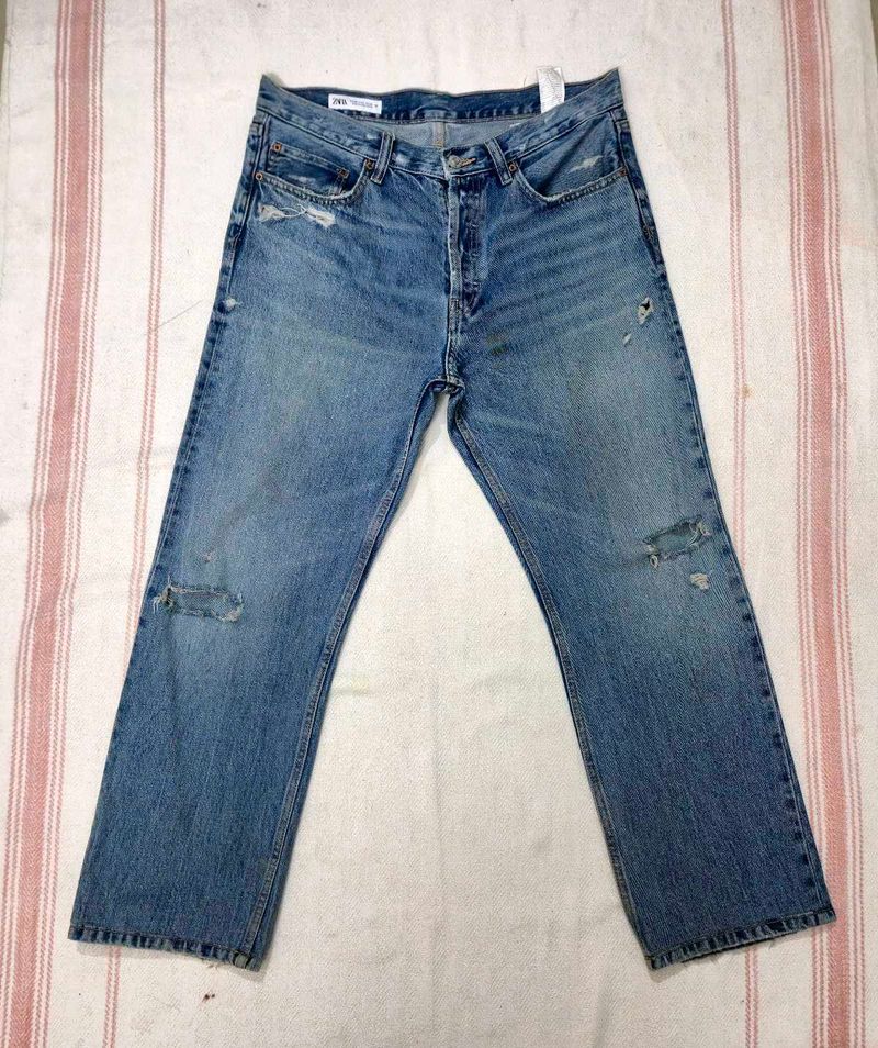 Zara Men Distressed Jeans