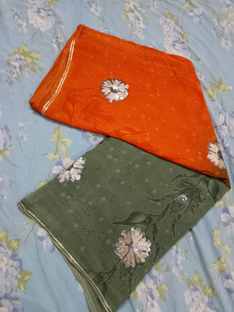 Double Colour Elegant Saree