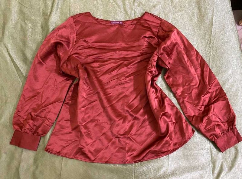 Rust In Color Satin Top Bust 38/40/42